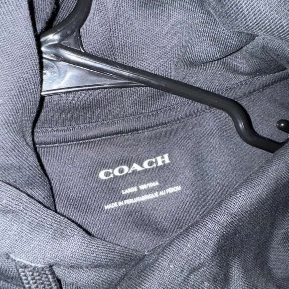 Coach Authentic Black Unisex Hoodie - Picture 3 of 6